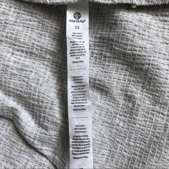Manduka Heathered Gray Breathe Drape Cardigan XS - Picture 11 of 12